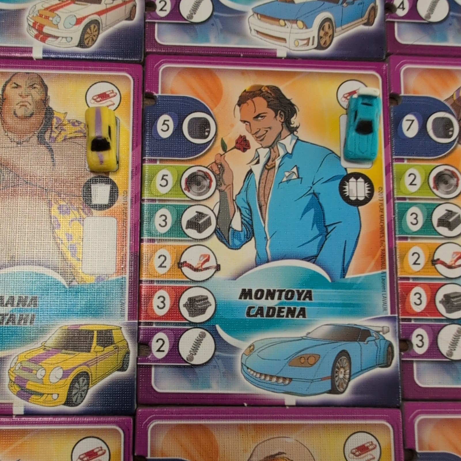 Replacement Drivers and Cars for Formula D Board Game