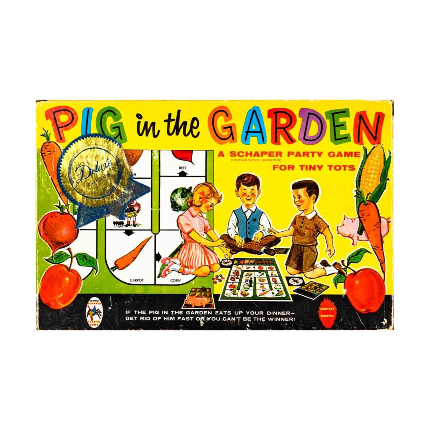 Schaper Board Games Pig in the Garden Box Fair/VG+