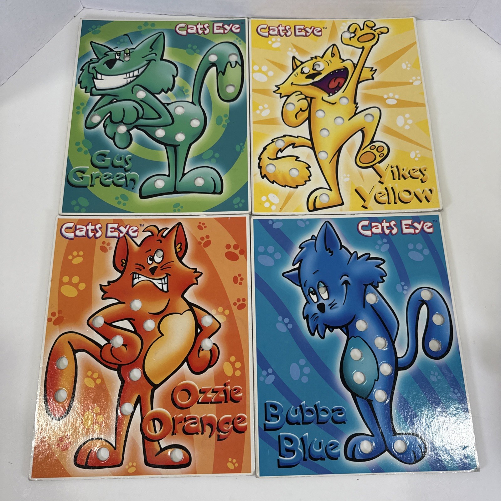 Cats Eye Game by Cadaco 1997 Vintage Board Game Color Matching Incomplete