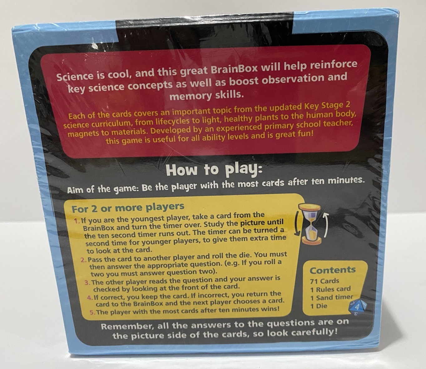 BrainBox Science Level 4 Educational Family Board Game Sealed Ages 7+ New