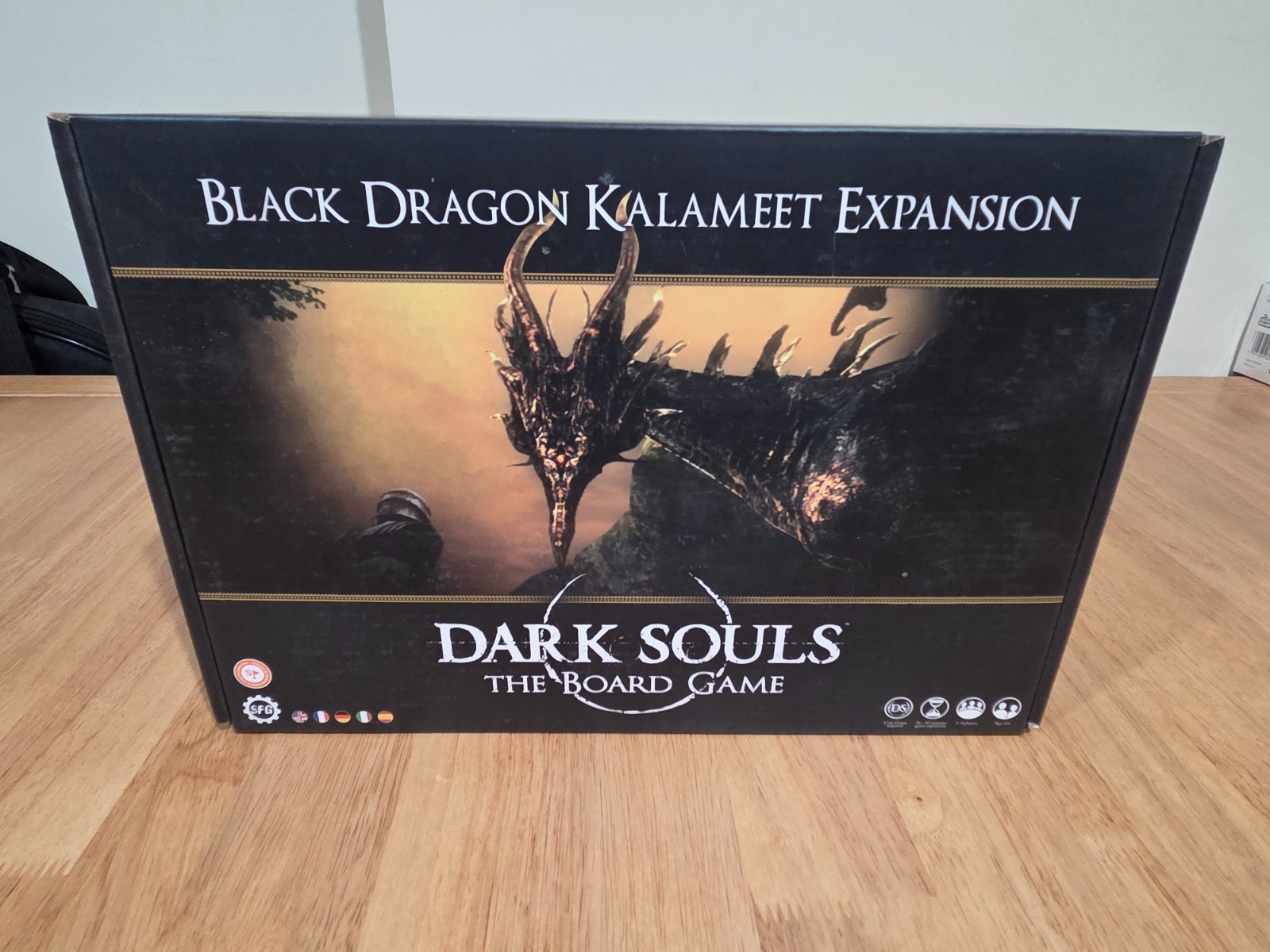 Dark Souls Board Game Black Dragon Kalameet Expansion – PAINTED MINI – unplayed