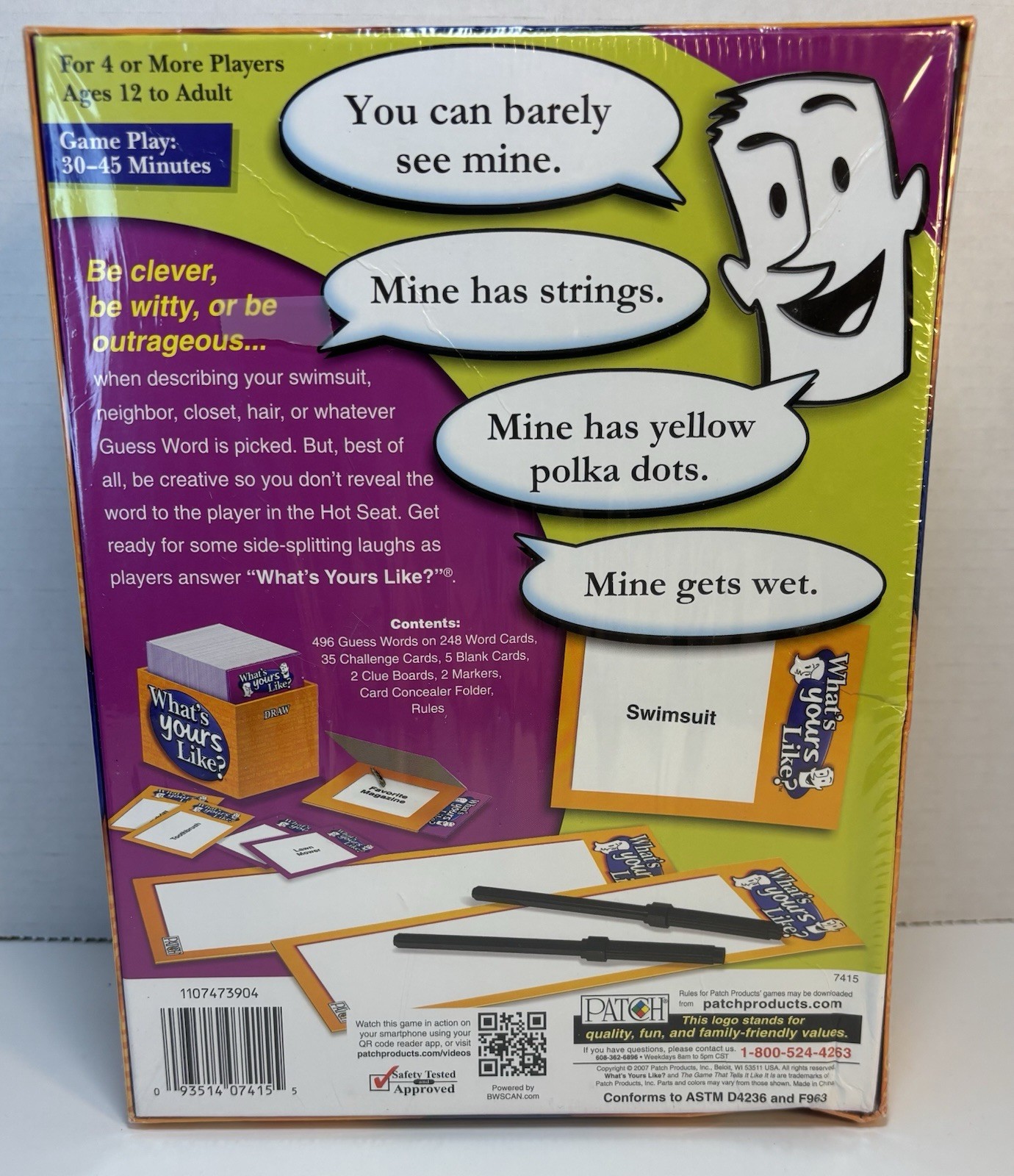 What’s Yours Like Game Family Night Board Game NIB Ages 12+