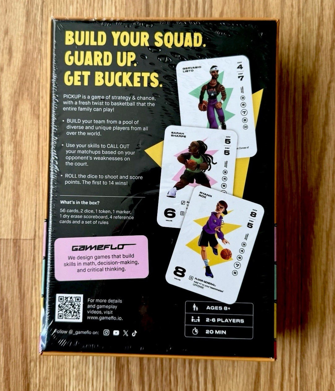 Gameflo Pickup Basketball Card Game Of Strategy Ages 8+ /2-6 Players New/Sealed