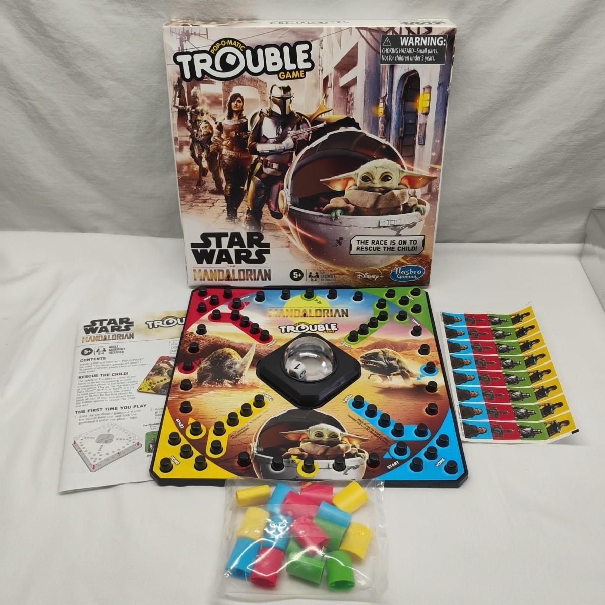 New Star Wars The Mandalorian Trouble Game Hasbro 2020 Grogu Pop O Matic