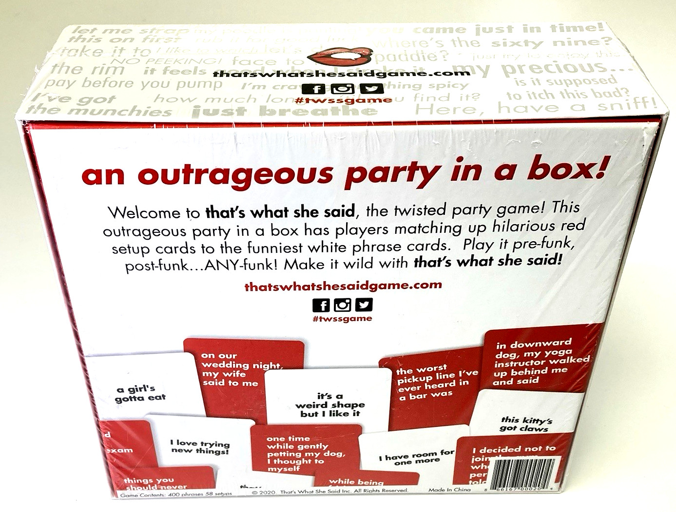 That’s What She Said , The Party Game / Board Game, New Sealed, Free Shipping