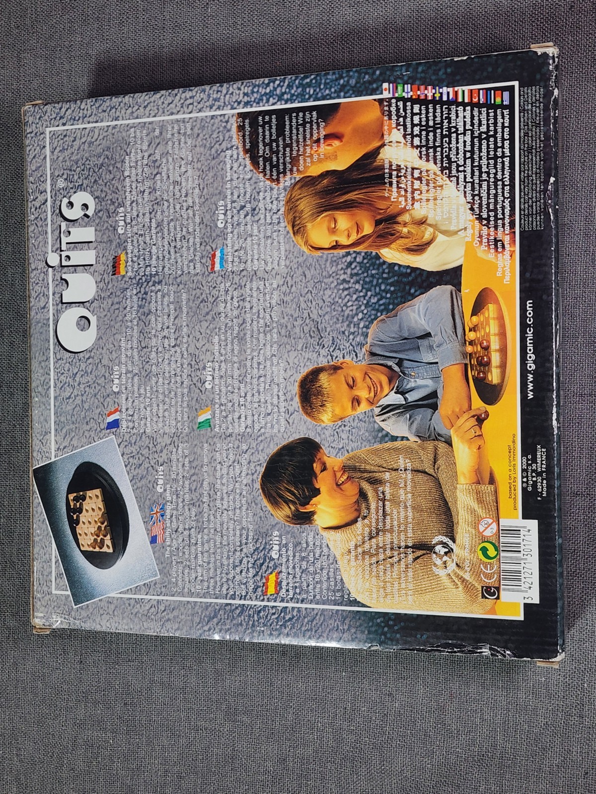 Quits Gigamic Strategy Board Game Used Complete 2001 Cannes As d’Or Family