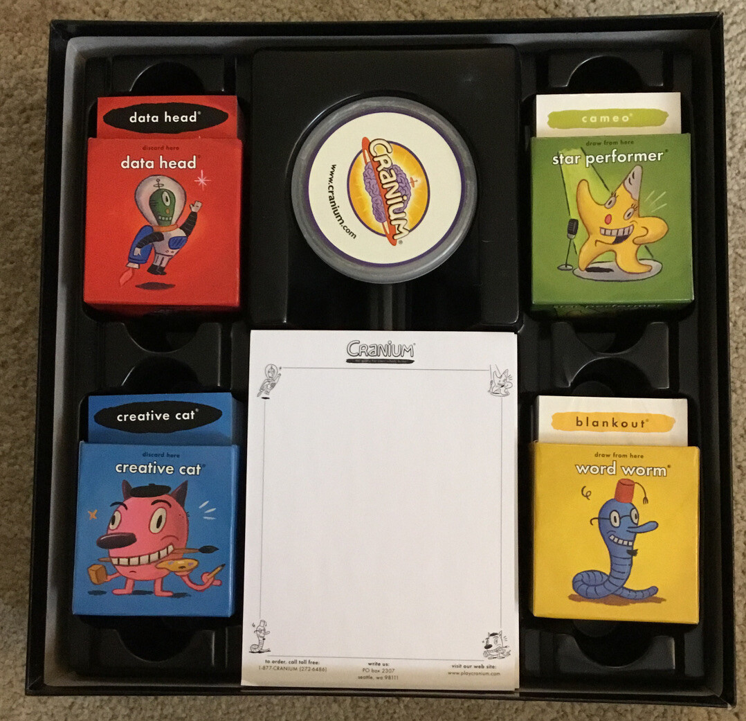 Cranium : The Game for Your Whole Brain BOARD GAME Used Adult Teen COMPLETE