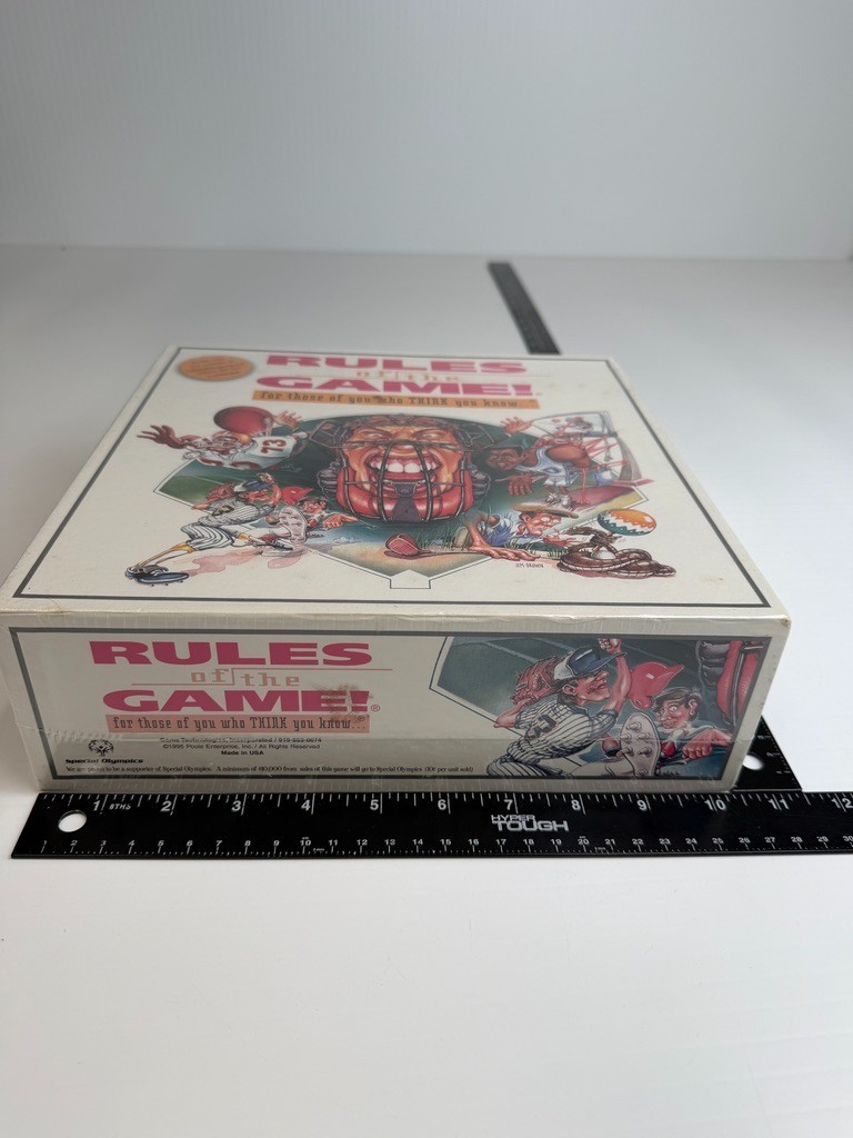 Vintage Rules Of The Game Board Sport Play Collect School Work Party Made USA Ni