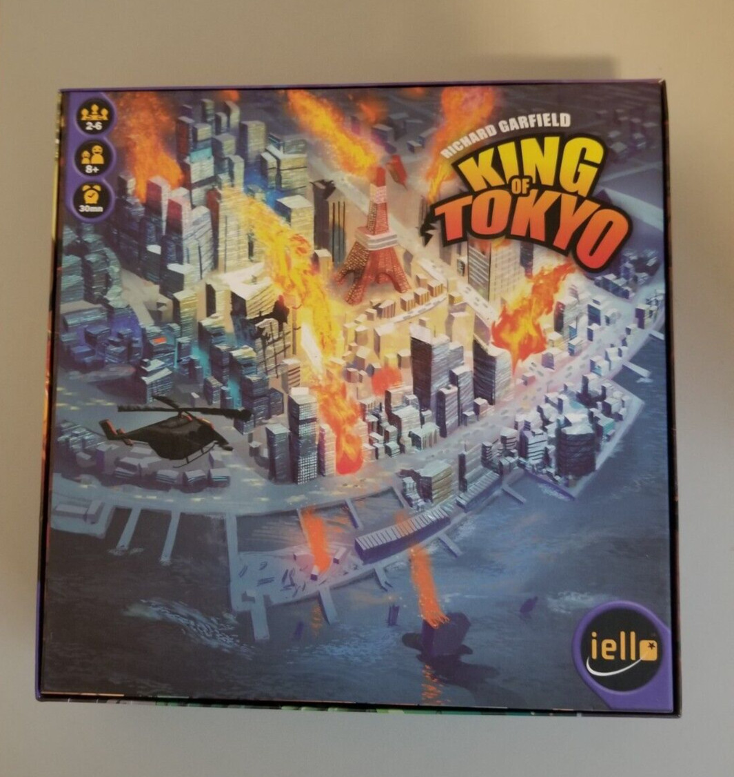 King of Tokyo Richard Garfield Board Game 2014 Iello Whatz Games EUC