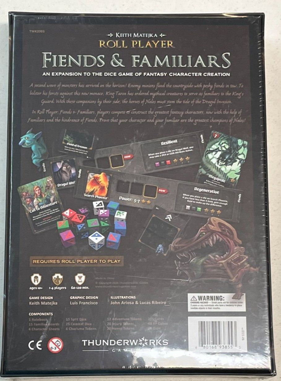 Roll Player Fiends & Familiars Expansion – Thunderworks Games