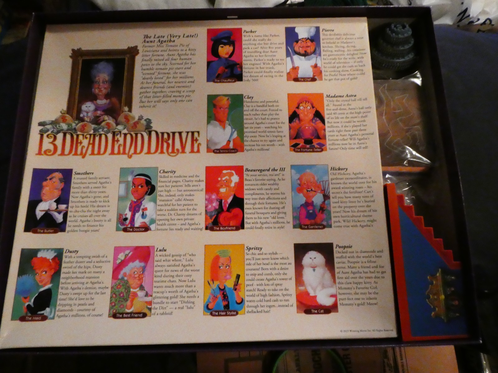 13 Dead End Drive Board Game Milton Bradley -Family Game Night Kids & Adults