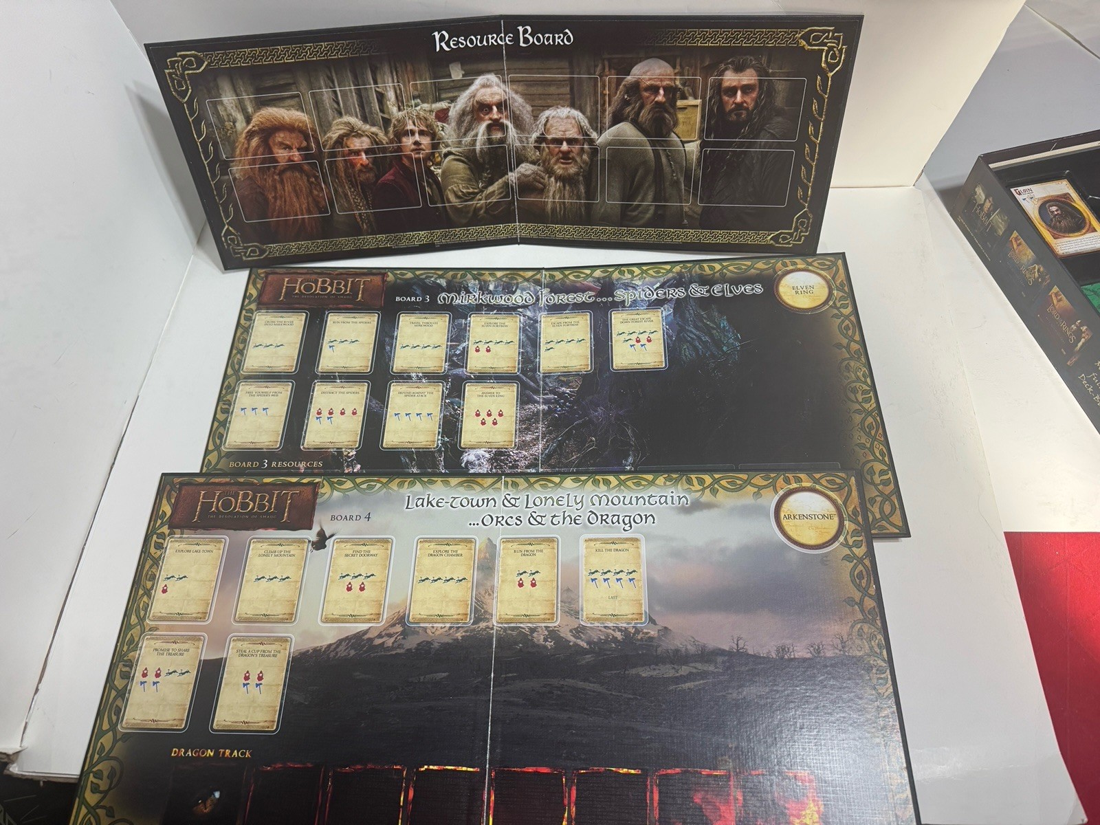 The Hobbit Board Games Lot An Unexpected Journey & Desolation Of Smaug Complete