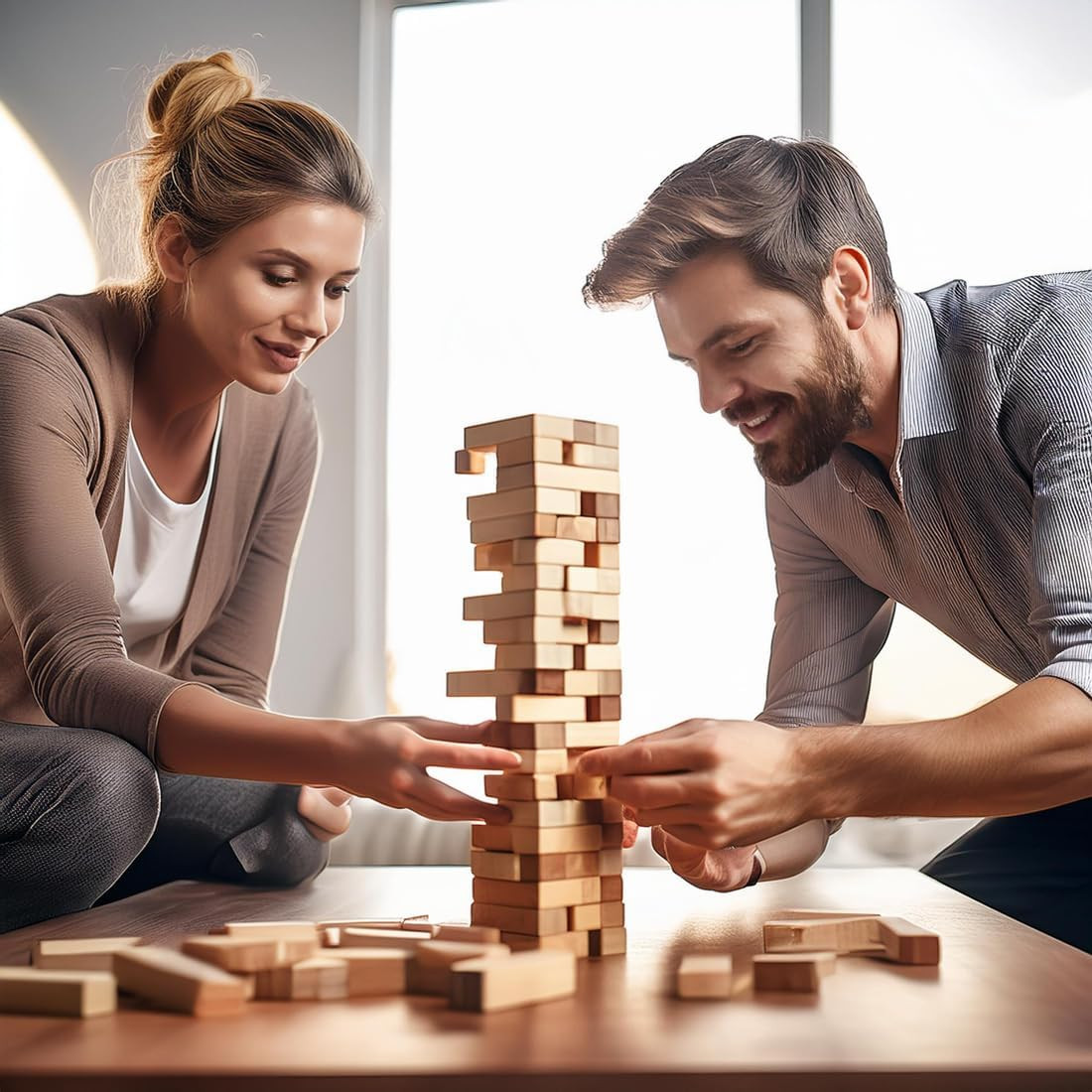 Naughty Block Tumblling Tower Games for Adults Date Night – Freaky Wooden Stacki