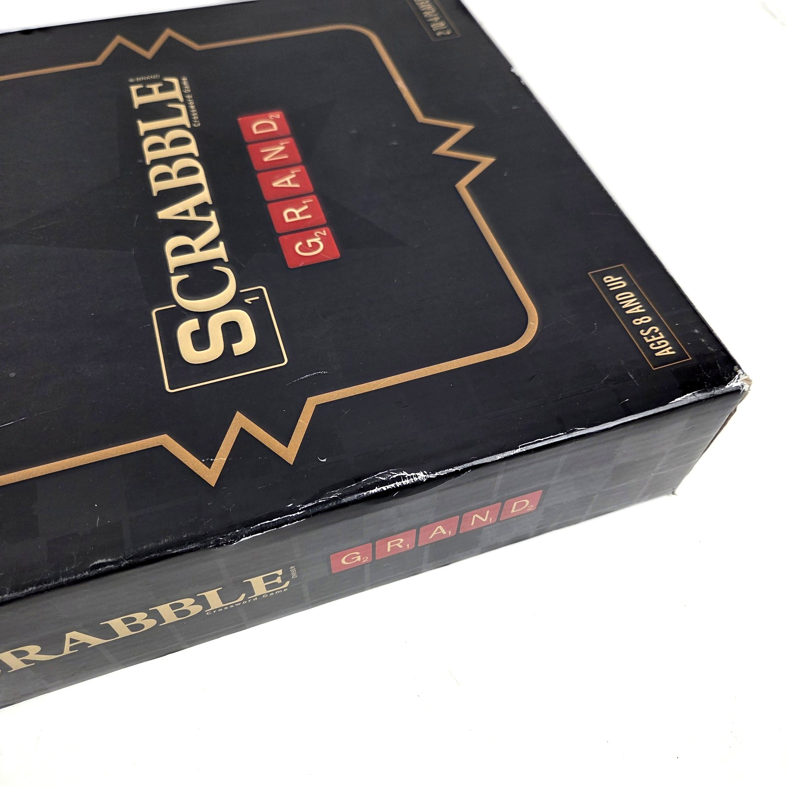 Scrabble Grand Edition Crossword Game WS Company Wood Board Case New Sealed