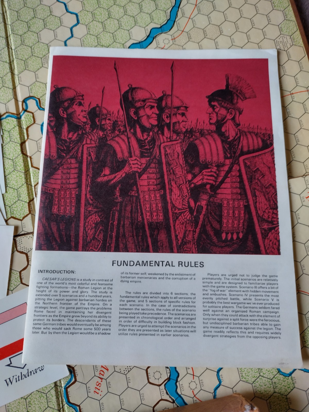Vintage Caesar’s Legions Game-The Avalon Hill Game Company-1975 99% Complete