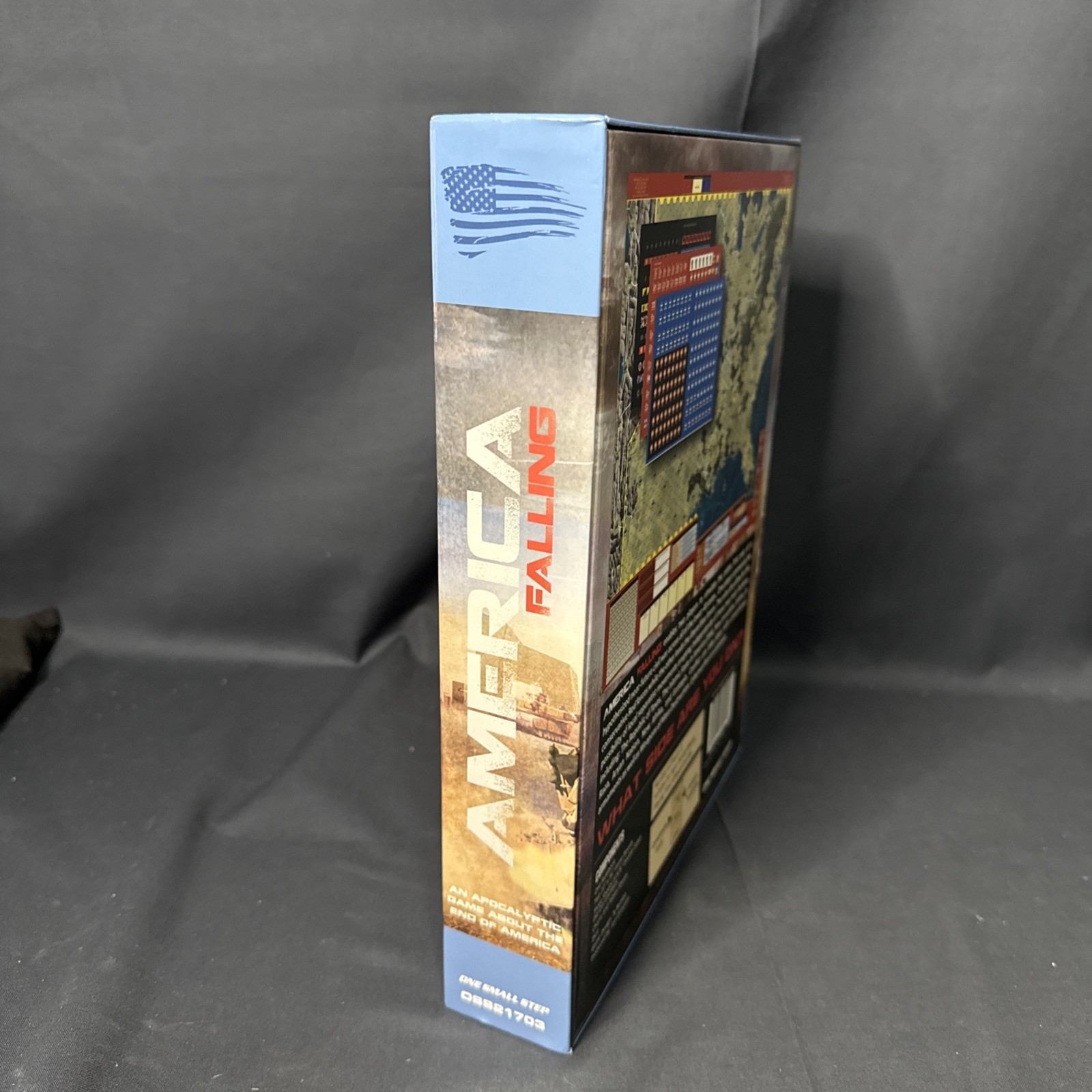 ONE SMALL STEP GAMES AMERICA FALLING Board Game Opened Unpunched