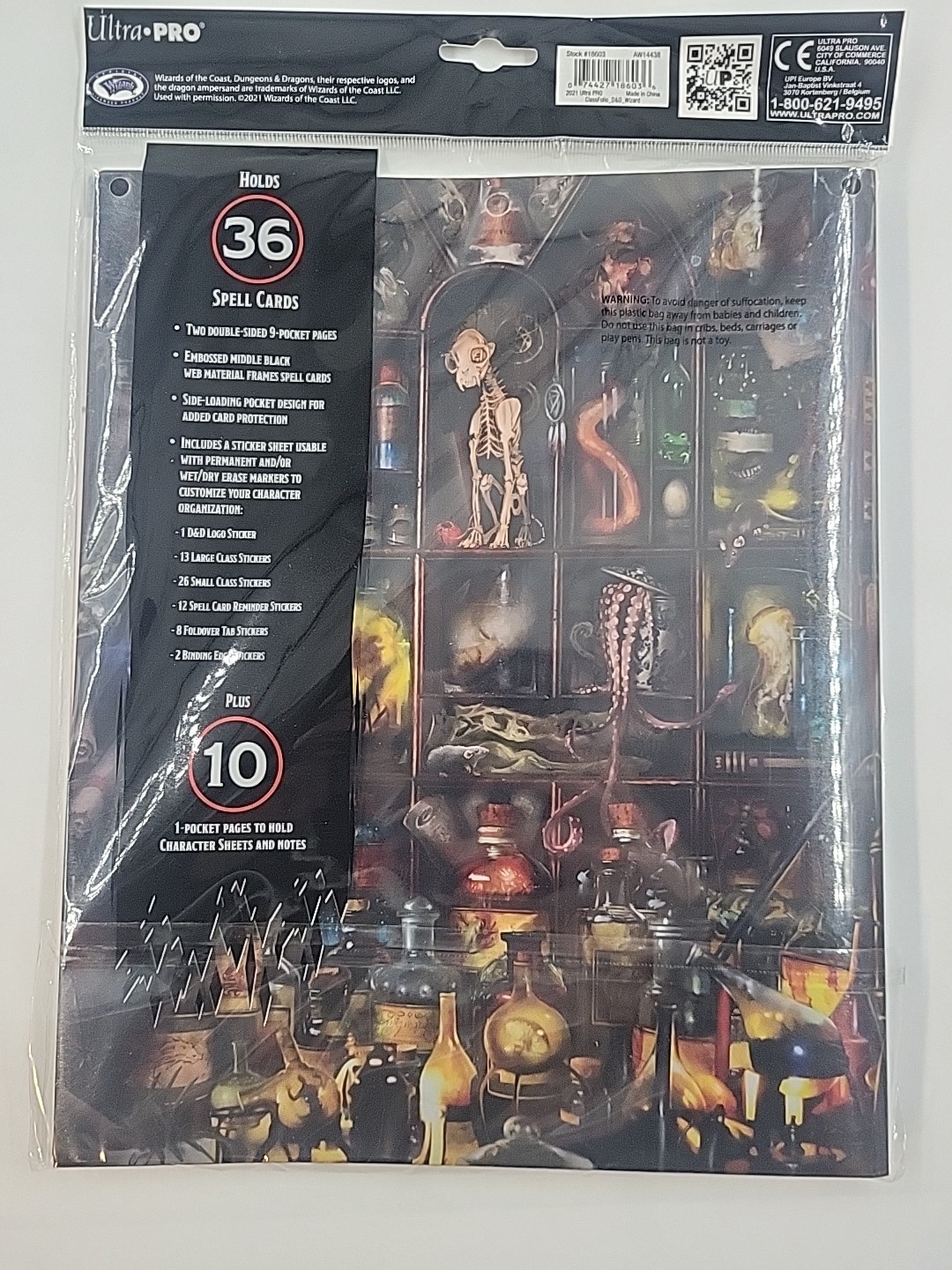 Dungeons and Dragons RPG: Wizard – Class Folio with Stickers Brand New