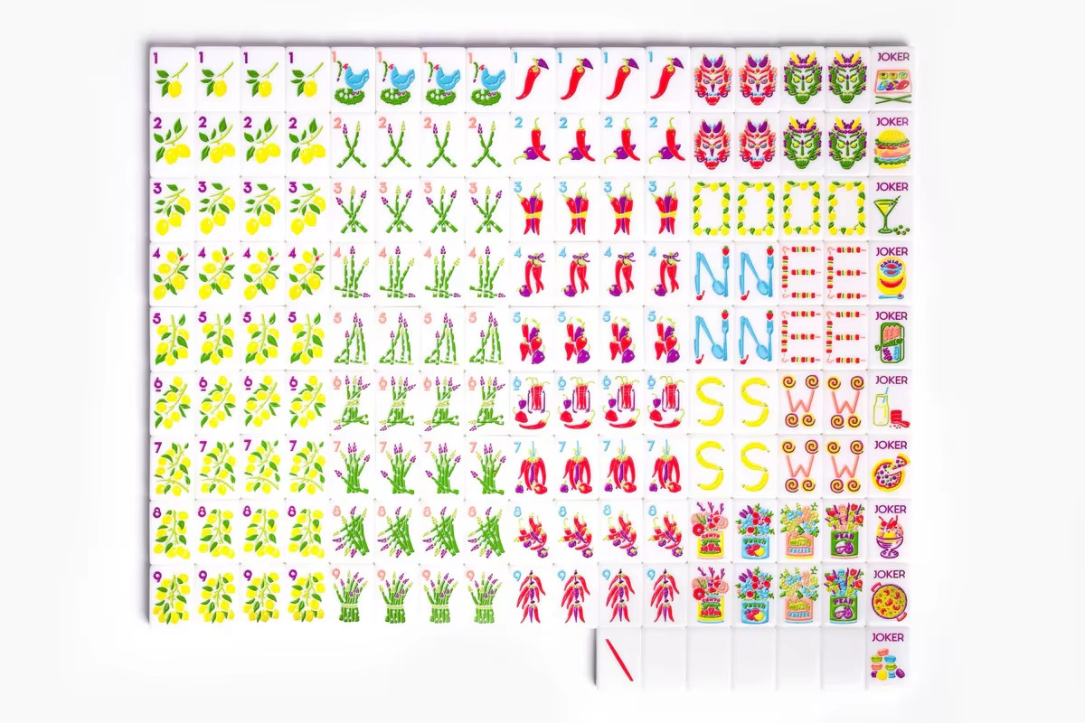 Premium American Mahjong Set 160pcs – Summer Fiesta