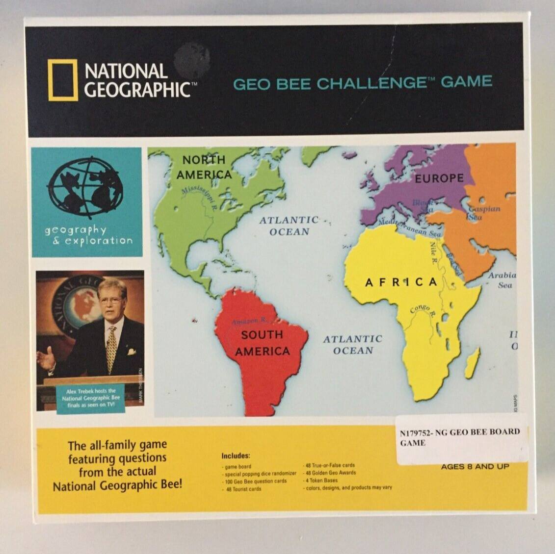 National Geographic Geo Bee Board Game Challenge Educational Family (14)