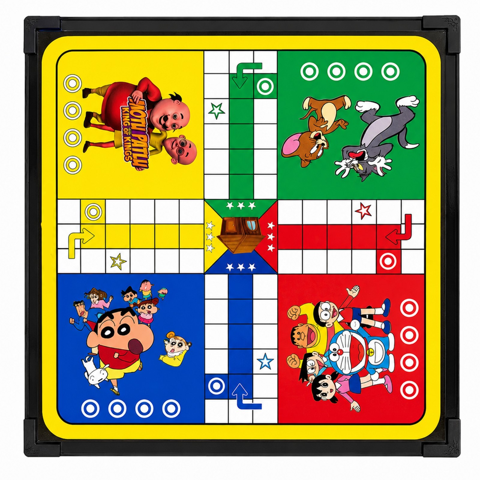 Ludo & Snakes and Ladders Family Board Game Set Kids Adults Indoor Fun plastic