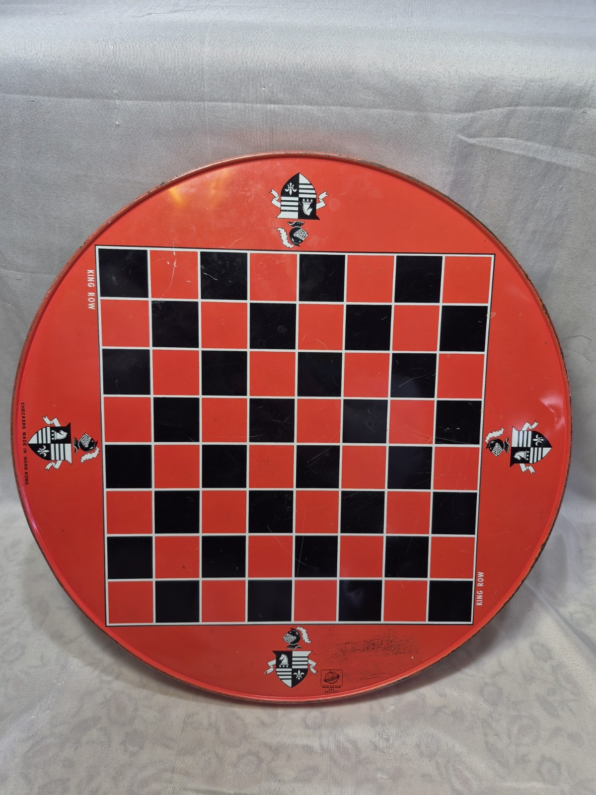 Vintage Ohio Art Chinese Checkers 2 In 1 Metal Game Round Tin Glass Marbles