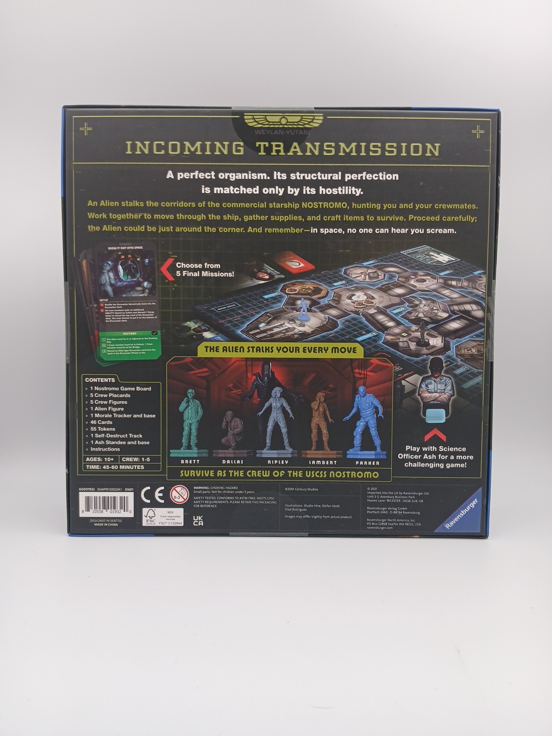 Ravensburger Alien Fate of The Nostromo Game Board NEW NEVER OPENED