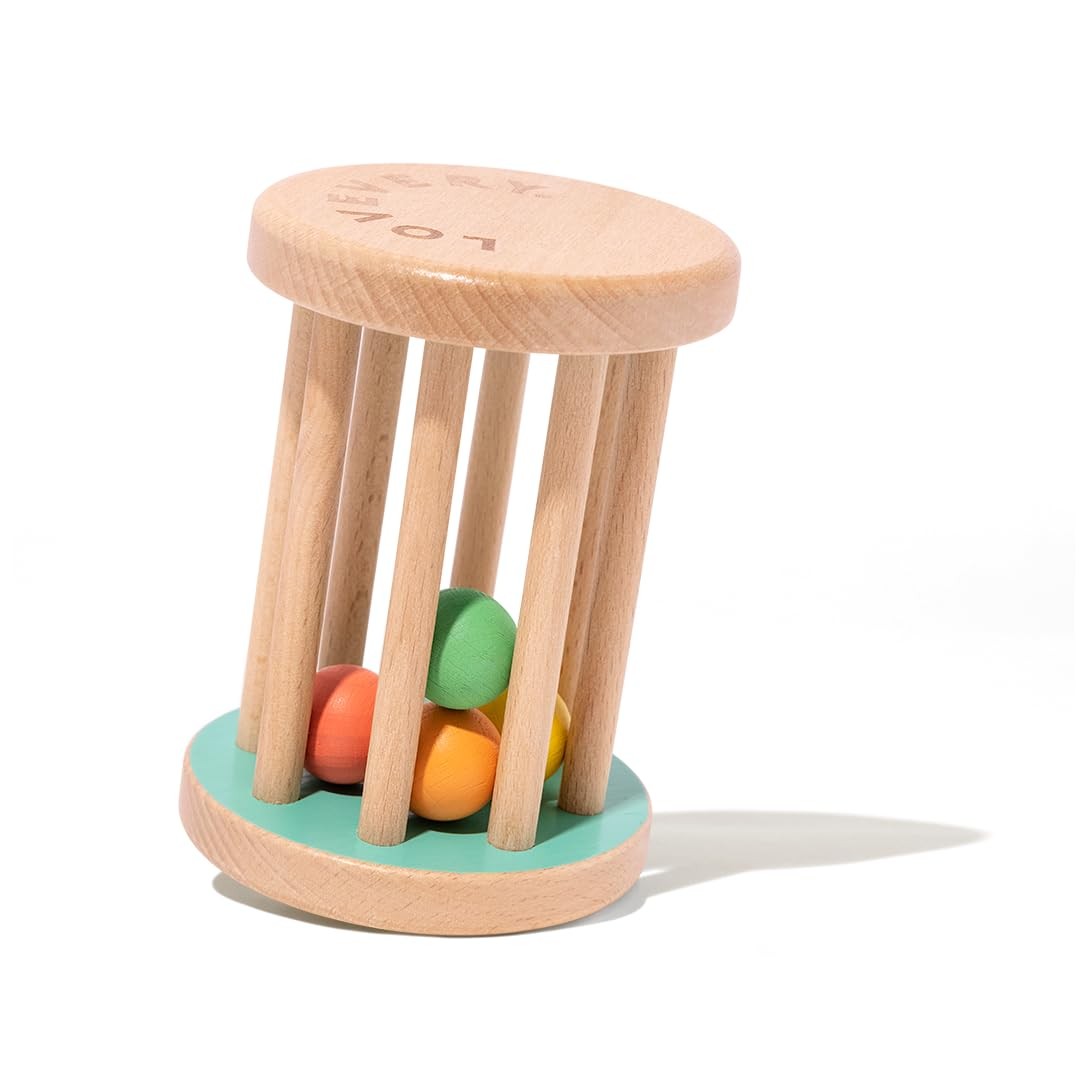 Baby Rattle Montessori Rolling Toy 12 Weeks+ Lovevery Starting infant toddler