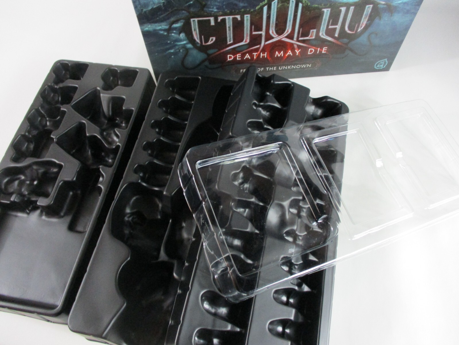 CTHULHU DEATH MAY DIE: Fear Of The Unknown REPLACEMENT BOX & TRAYS C-Mon NEW!!