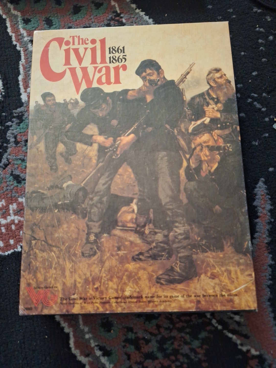 Vintage The Civil War 1861-1865 Victory Games Board Game Complete Partially Punc