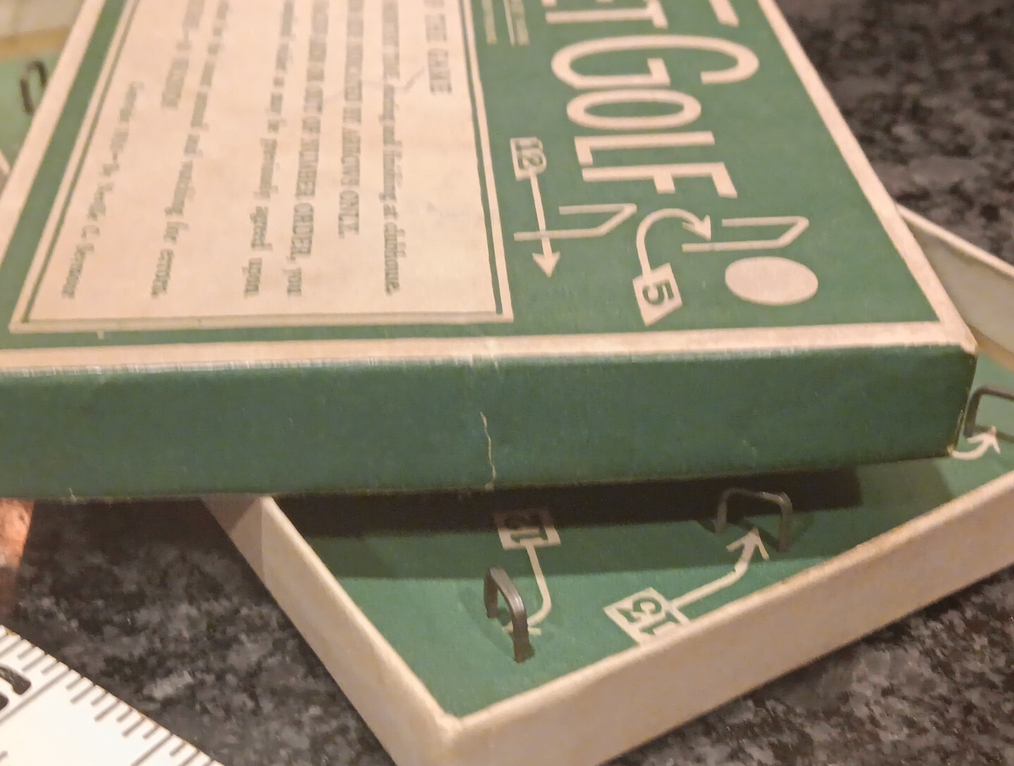 Vintage 1930 Wicket Golf Dexterity Game Neville C. Seymour Complete with Ball