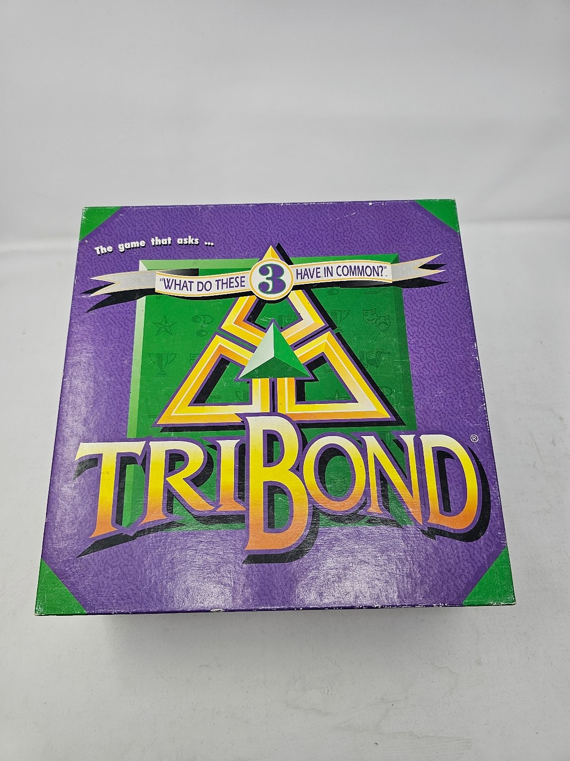 TRI BOND Patch Products Board Game 2+ Players Ages 12+ Cardboard 1990s Trivia
