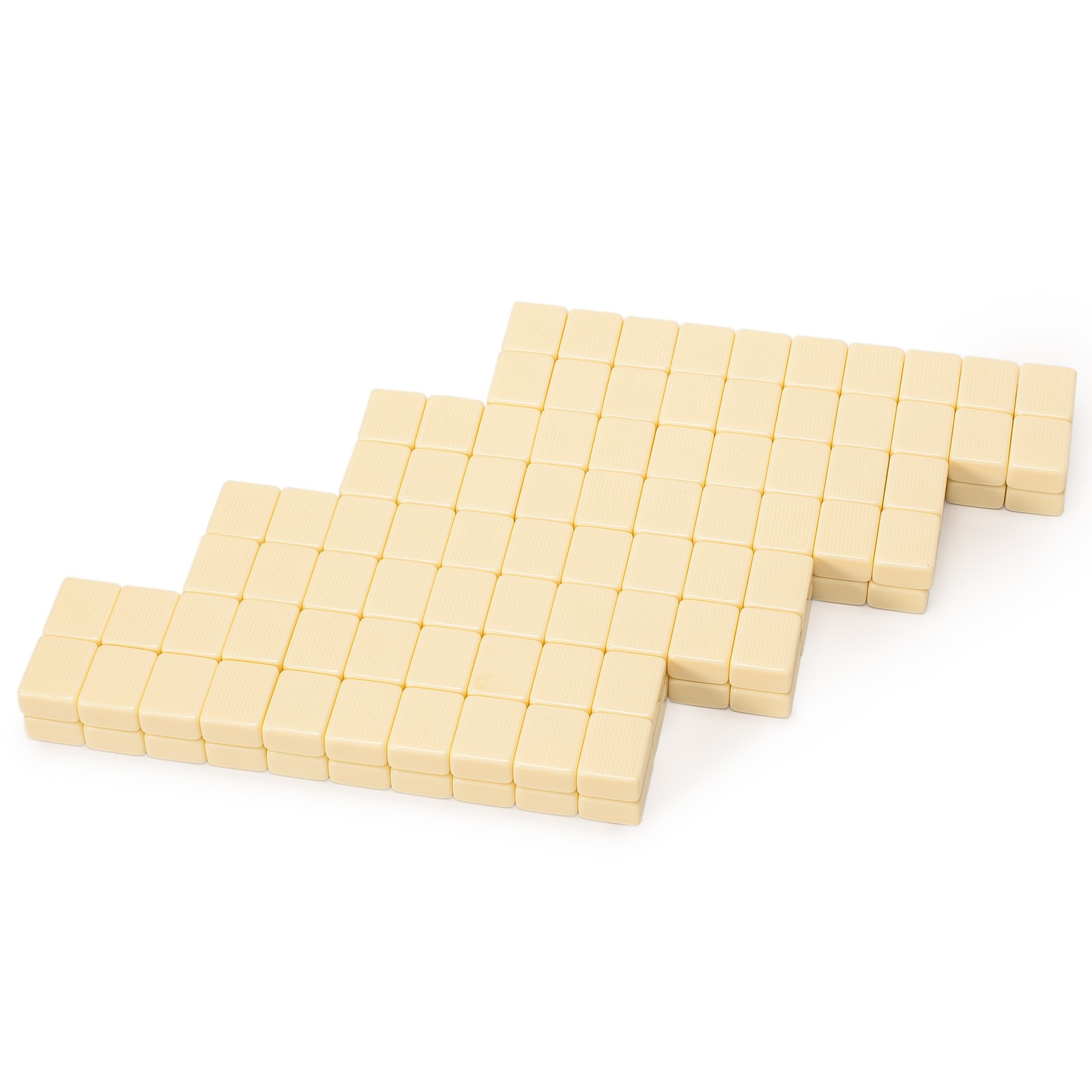 Set of 166 American Mahjong Tiles, “Ivory Stripes” (Tiles Only Set)