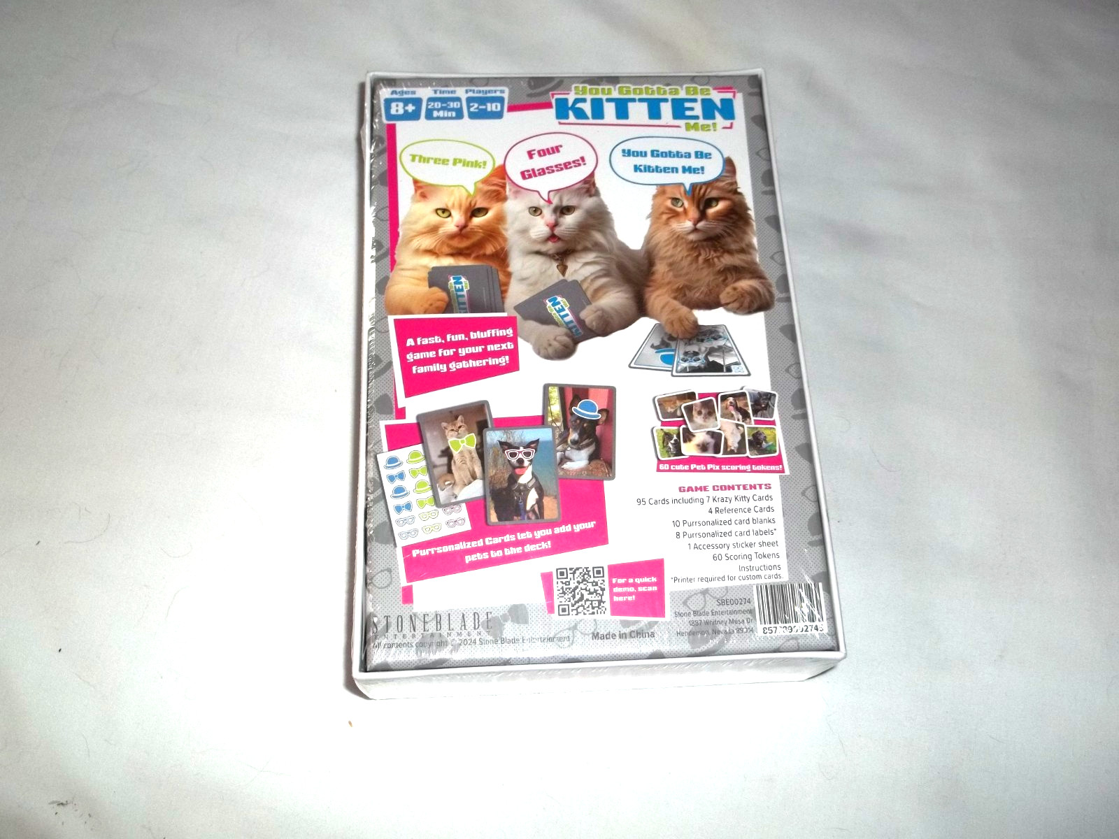 Stoneblade Games- You Gotta By KITTEN Me bluffing party game Factory Sealed