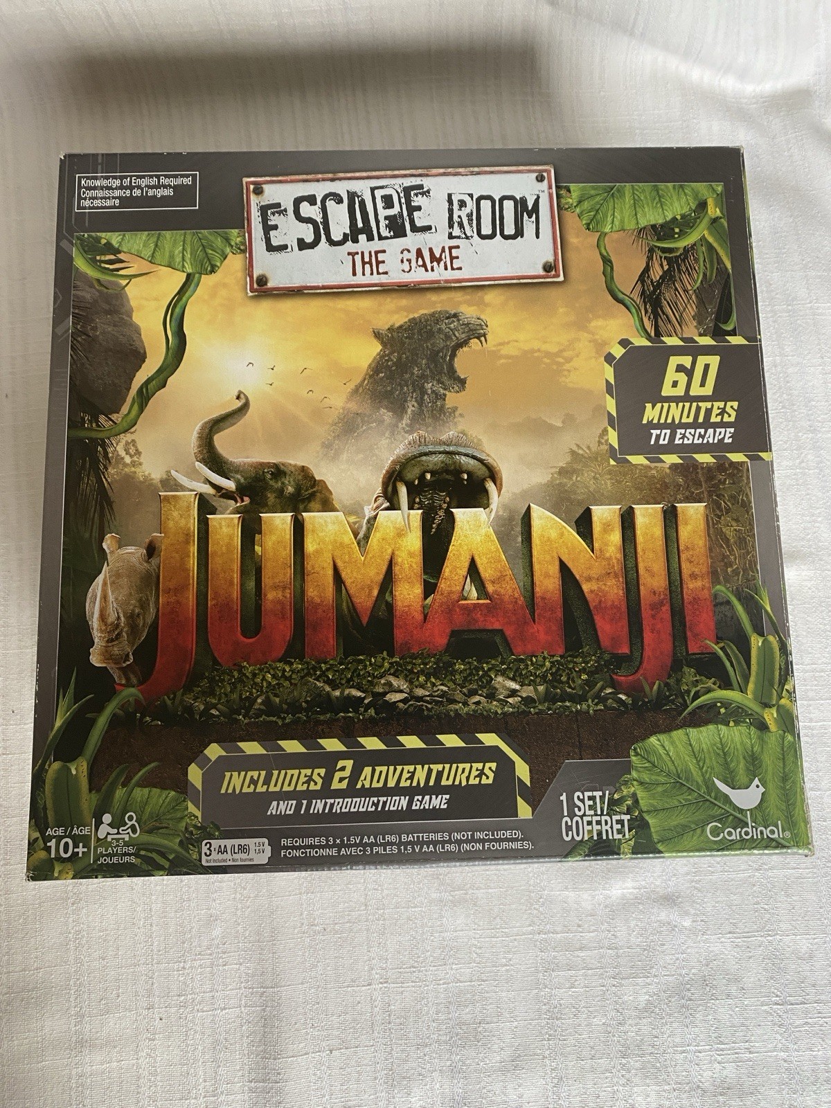 Jumanji Escape Room The Game -Complete & Tested, Opened But Never Used, Cardinal