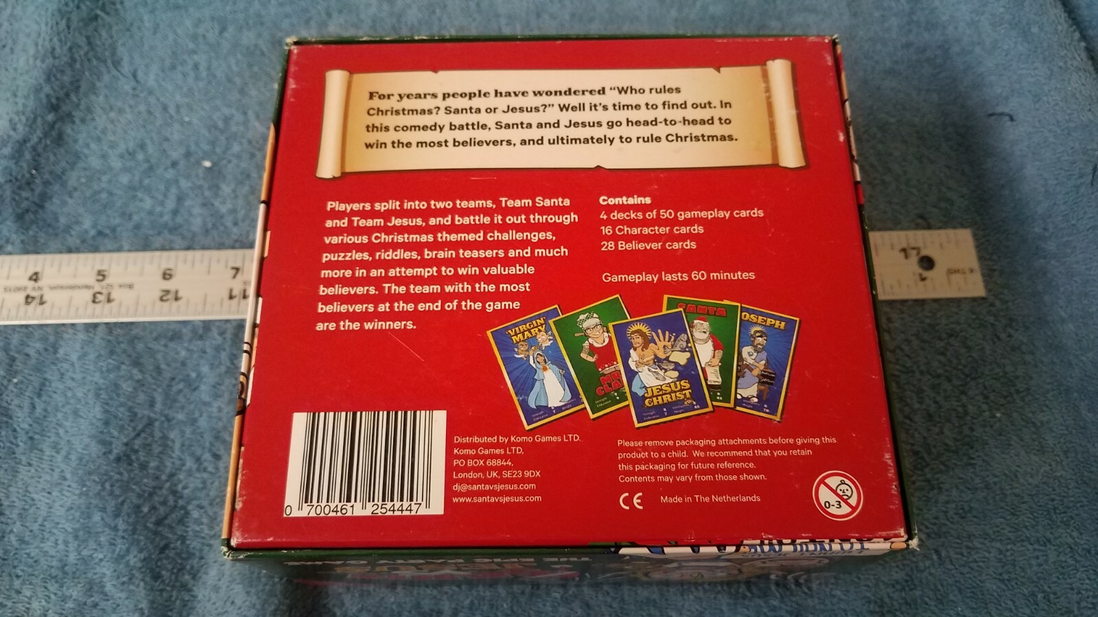 Santa VS Jesus The Epic Party Game 4-16 Players Komo Games Complete