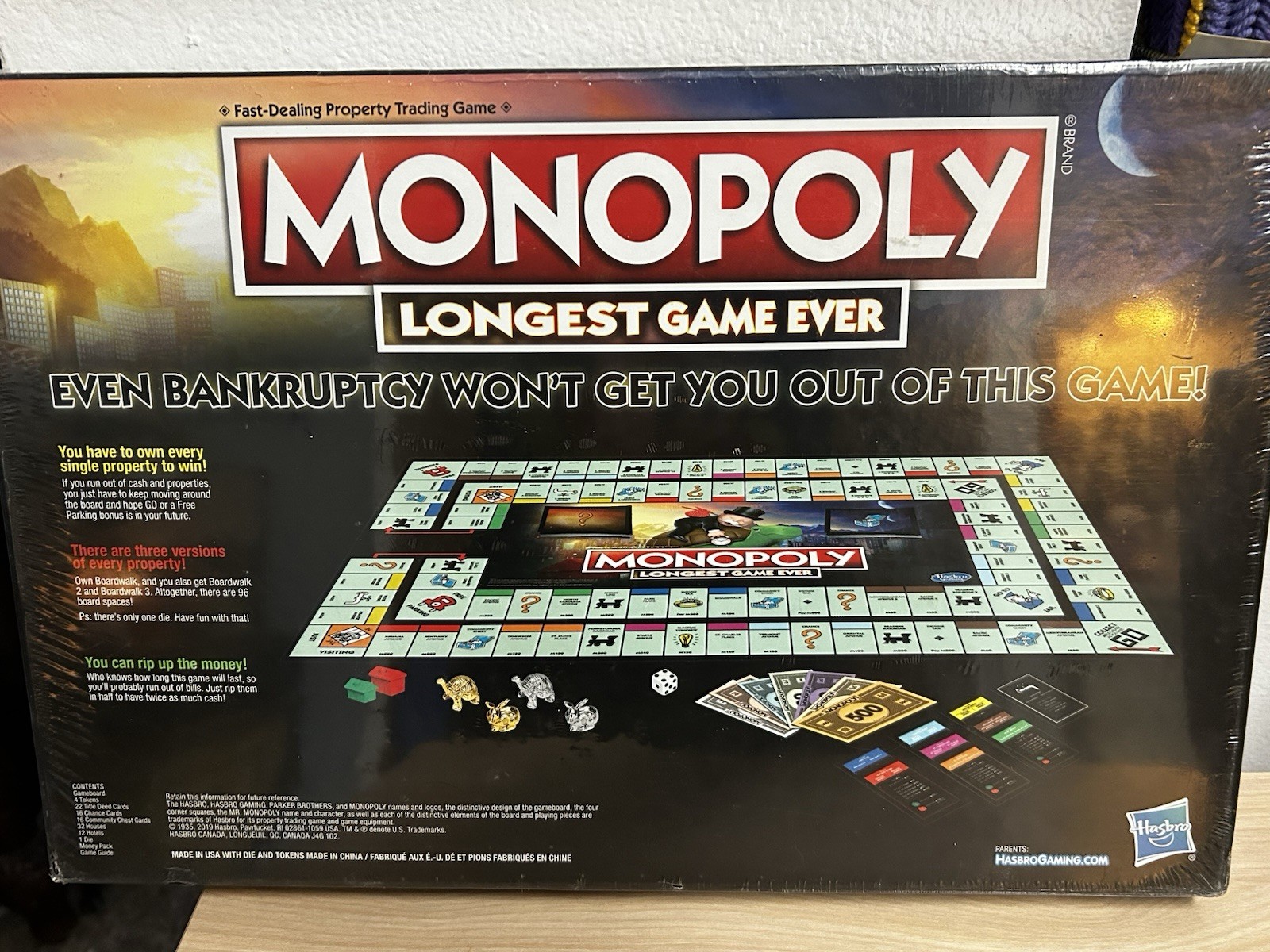 Monopoly – Longest Game Ever Edition Hasbro Retired Still Sealed New