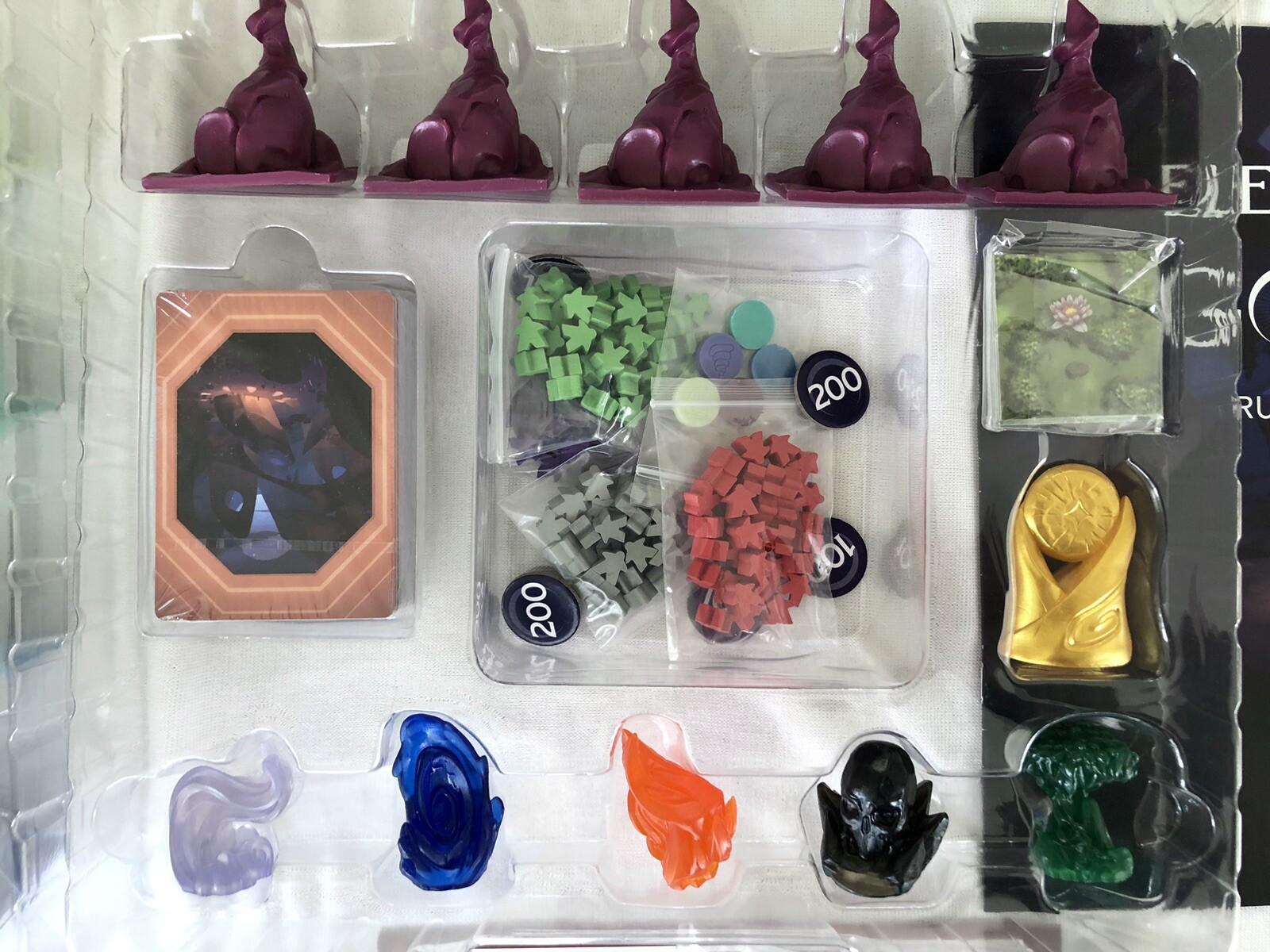 Elements Of The Gods Boardgame By Side Room Games NEW (open) Cards In Shrink