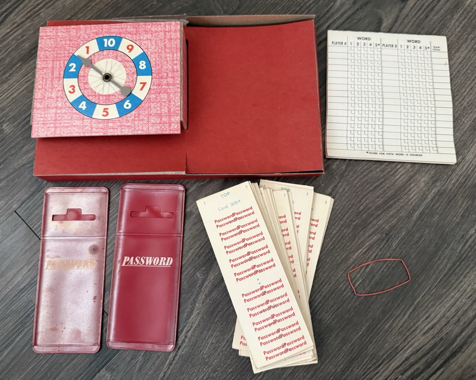 Vintage 1962 Password 12th Edition Board Game 4260 Milton Bradley Complete New