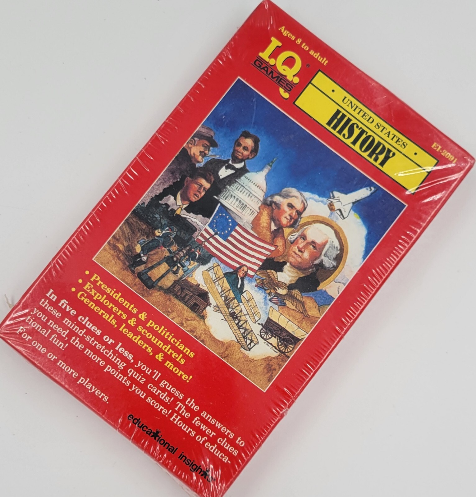 IQ Games United States History I.Q. Games New! Sealed!Vintage 1991