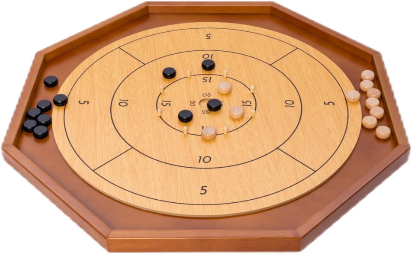 30 Inch Tournament Crokinole Board Game, Official Crokinole & Checkers | 26″ Pla