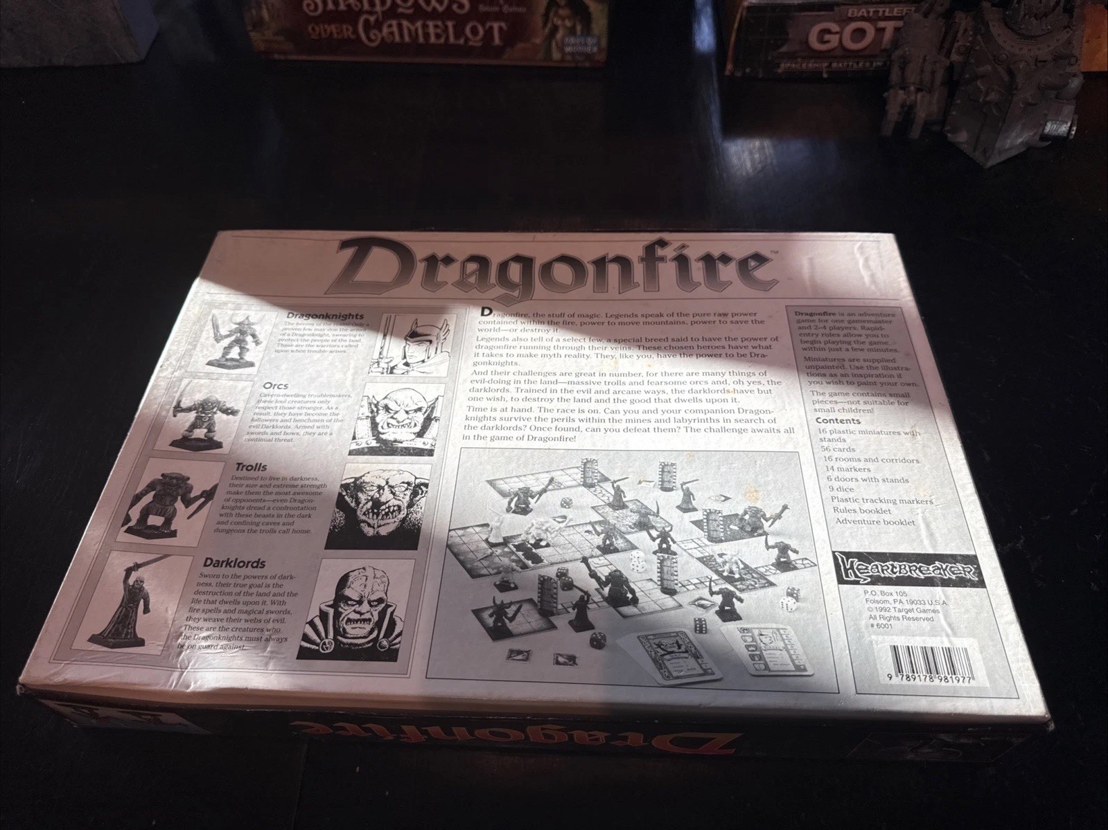 Heartbreaker Dragonfire 1992 Board Game Dungeons & Dragons Vintage *VERY RARE*