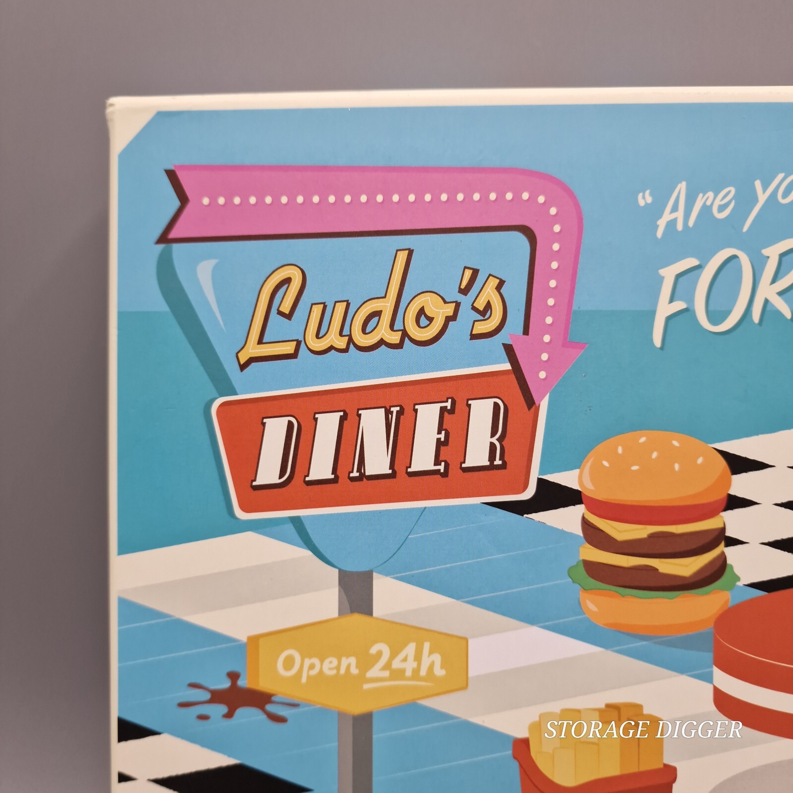 Ludo’s Diner Board Game Tabletop For Family & Friend Game Nights, 2-4 Players