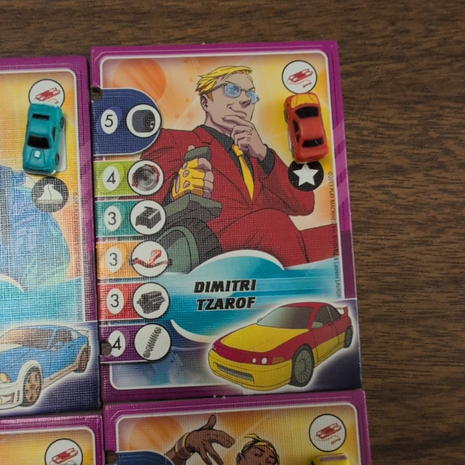 Replacement Drivers and Cars for Formula D Board Game
