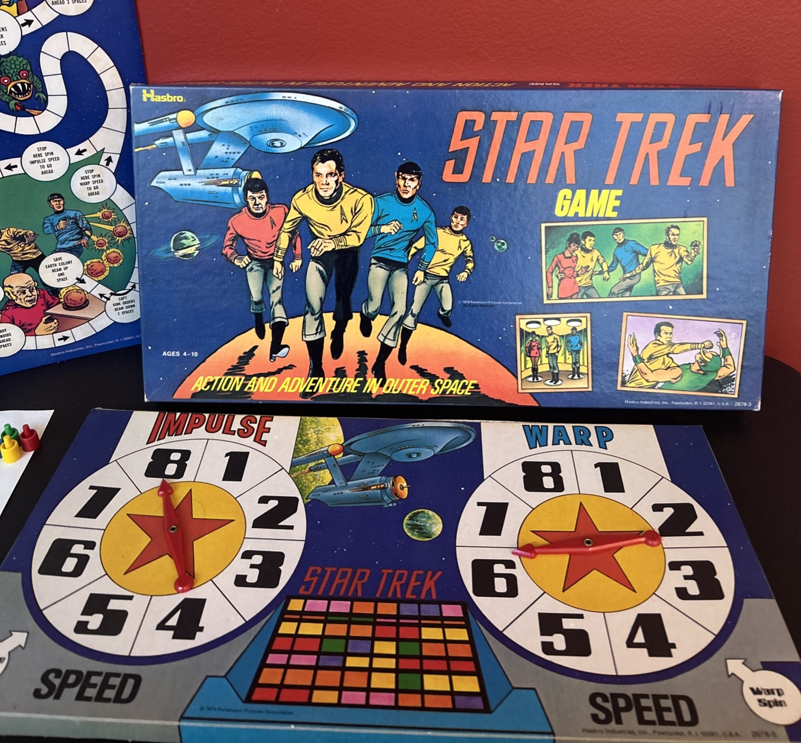 Hasbro Star Trek Movie & TV Board Game 1974 Complete MPN 2678-3