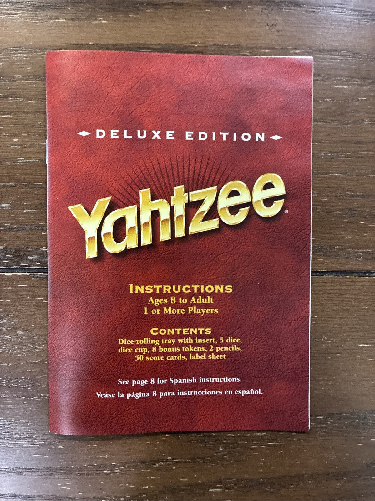 Yahtzee DELUXE Edition 100% COMPLETE Game Milton Bradley Vintage 1997