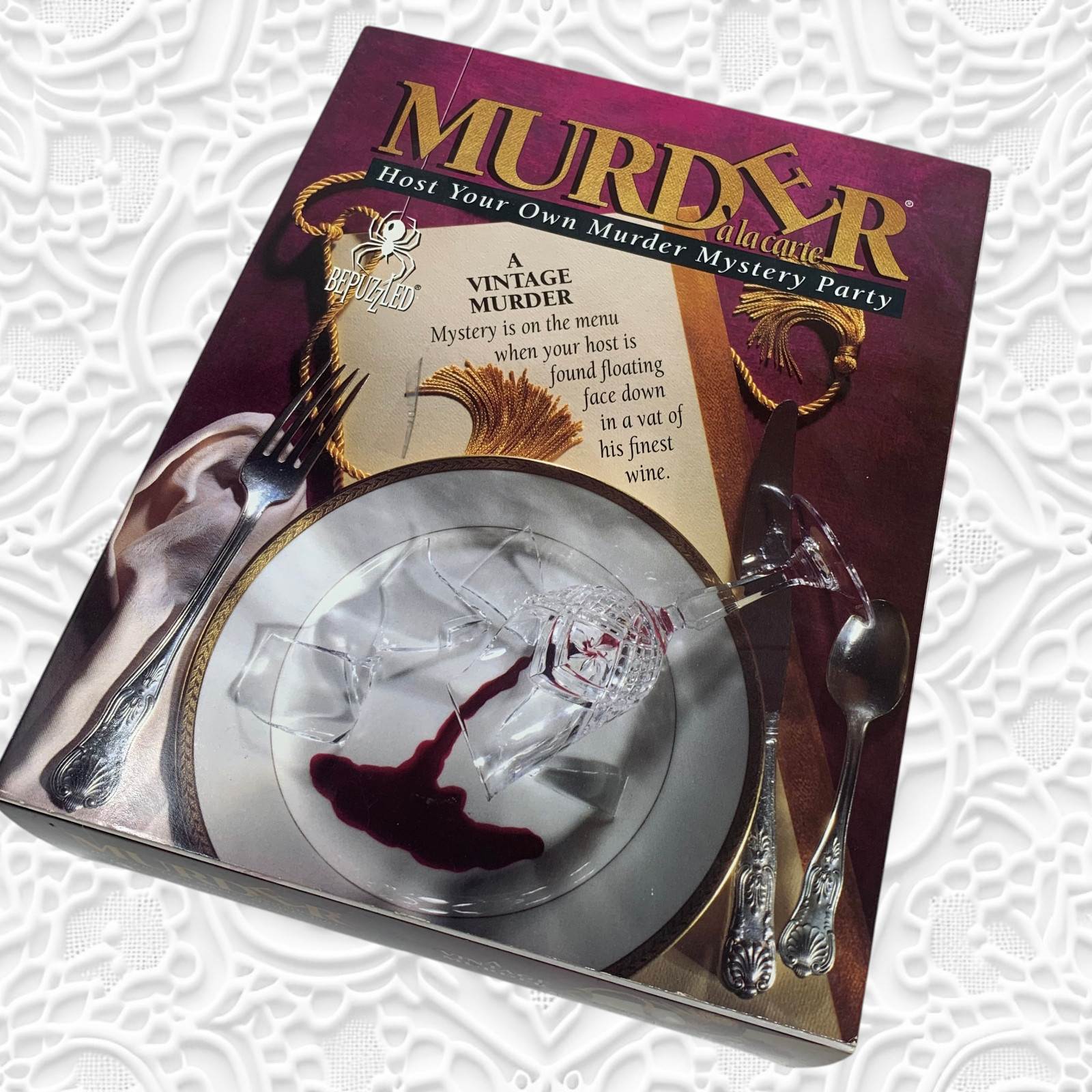 Vintage NEW 1994 Murder A La Carte Party Game Sealed BePuzzled Dinner Mystery