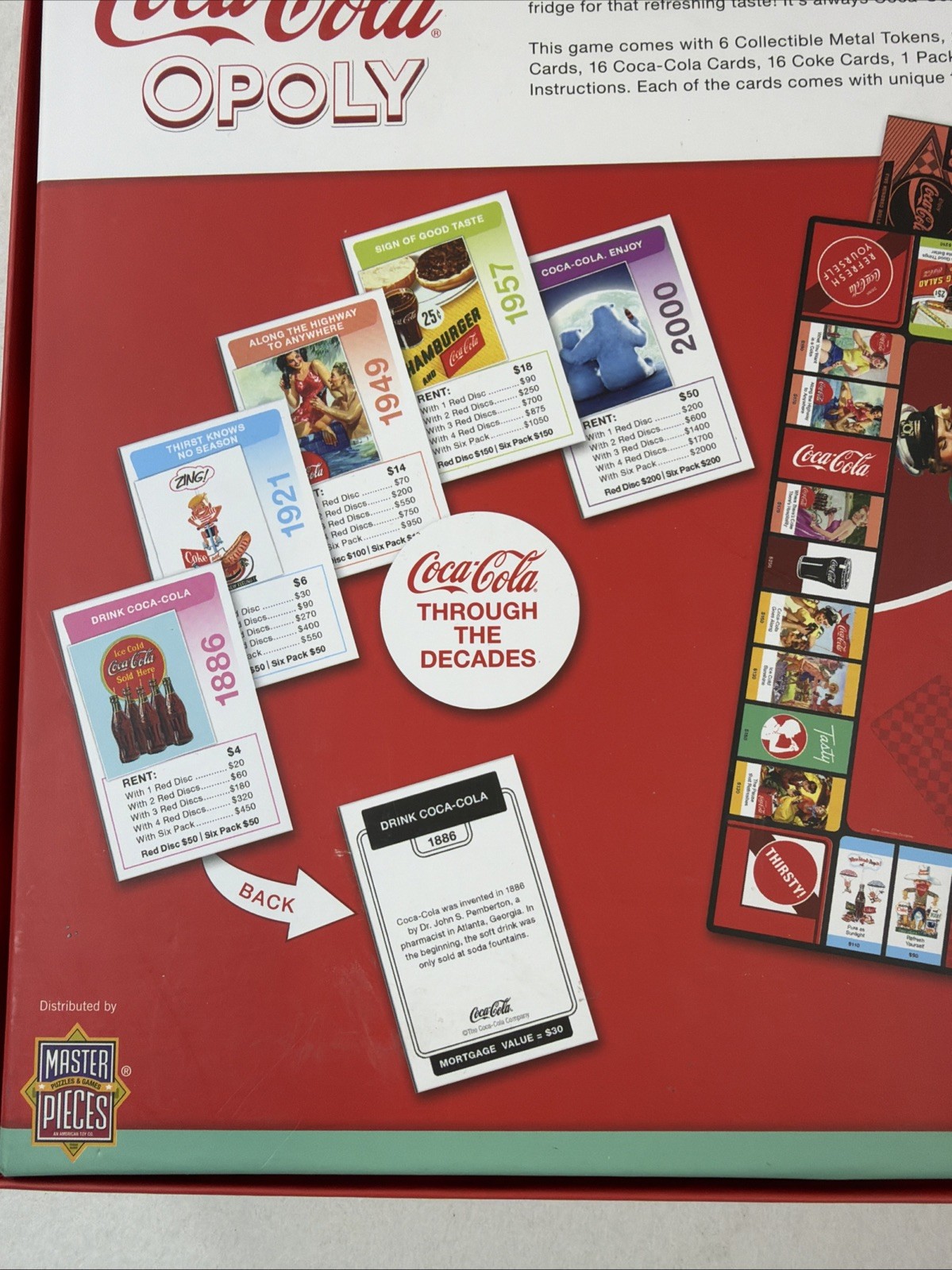 NEW 2020 Monopoly Coca-Cola Opoly Board Game Coke Collector’s Edition Sealed