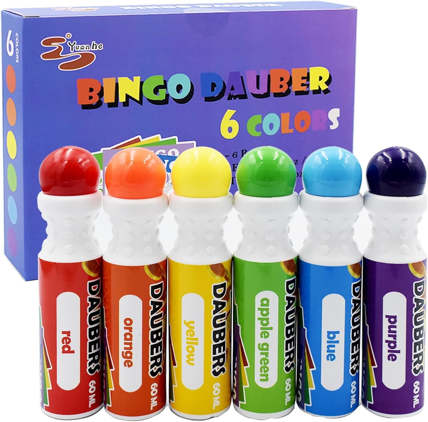 Mixed Colors Bingo Daubers Set for Kids – Non-Toxic Creative Art Markers