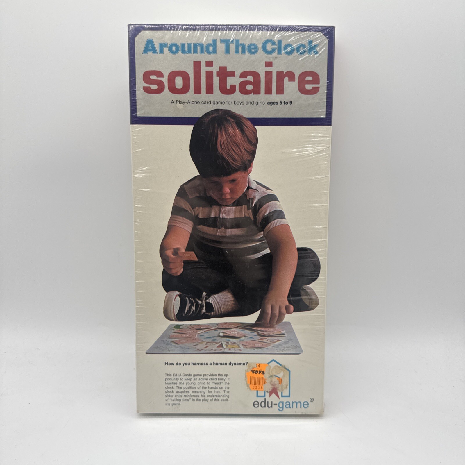 1970s AROUND the CLOCK SOLITAIRE Old Stock Board Game Edu-Game FACTORY SEALED