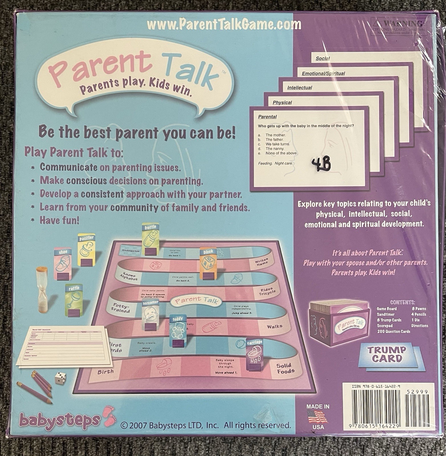 🔥 NEW Parent Talk Parents Play Kids Win Baby And Toddler Edition Board Game